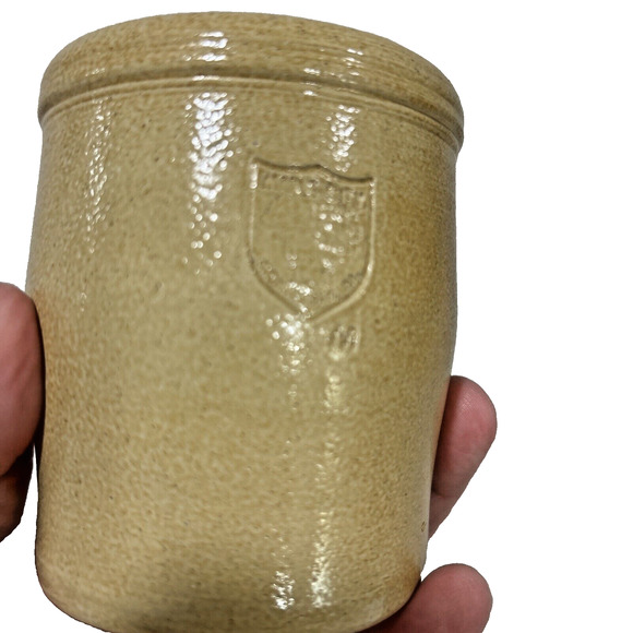 Maple City Pottery USA Small Crock Fort Knox Kentucky Heart Farmhouse Kitchen - Picture 6 of 8